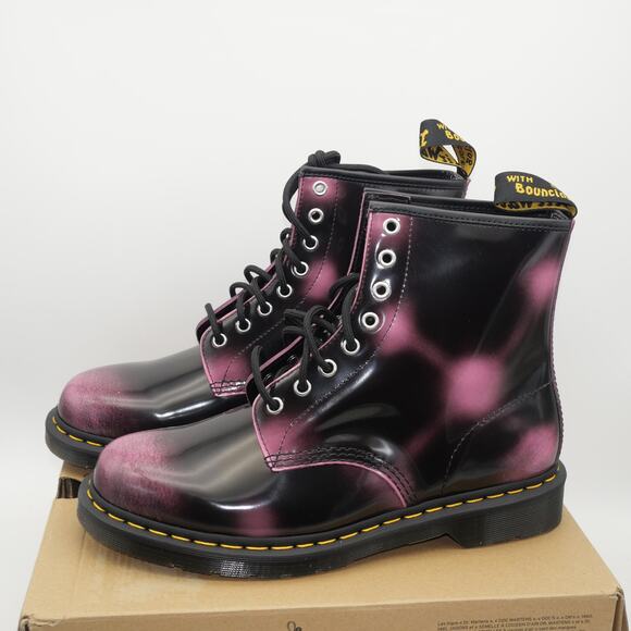 New Dr. Martens Unisex 1460 Arcadia Boots Pink Black  Women's 11  Men's 10 - Picture 1 of 10
